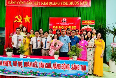 ĐẠI HỘI CHI BỘ TRƯỜNG PTDTNT THCS&THPT HUYỆN ĐĂK GLONG LẦN THỨ IV, NHIỆM KỲ 2025-2030