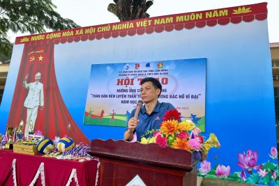 HỘI THAO HƯỞNG ỨNG CUỘC VẬN ĐỘNG :TOÀN DÂN RÈN LUYỆN THÂN THỂ THAO GƯƠNG BÁC HỒ VĨ ĐẠI